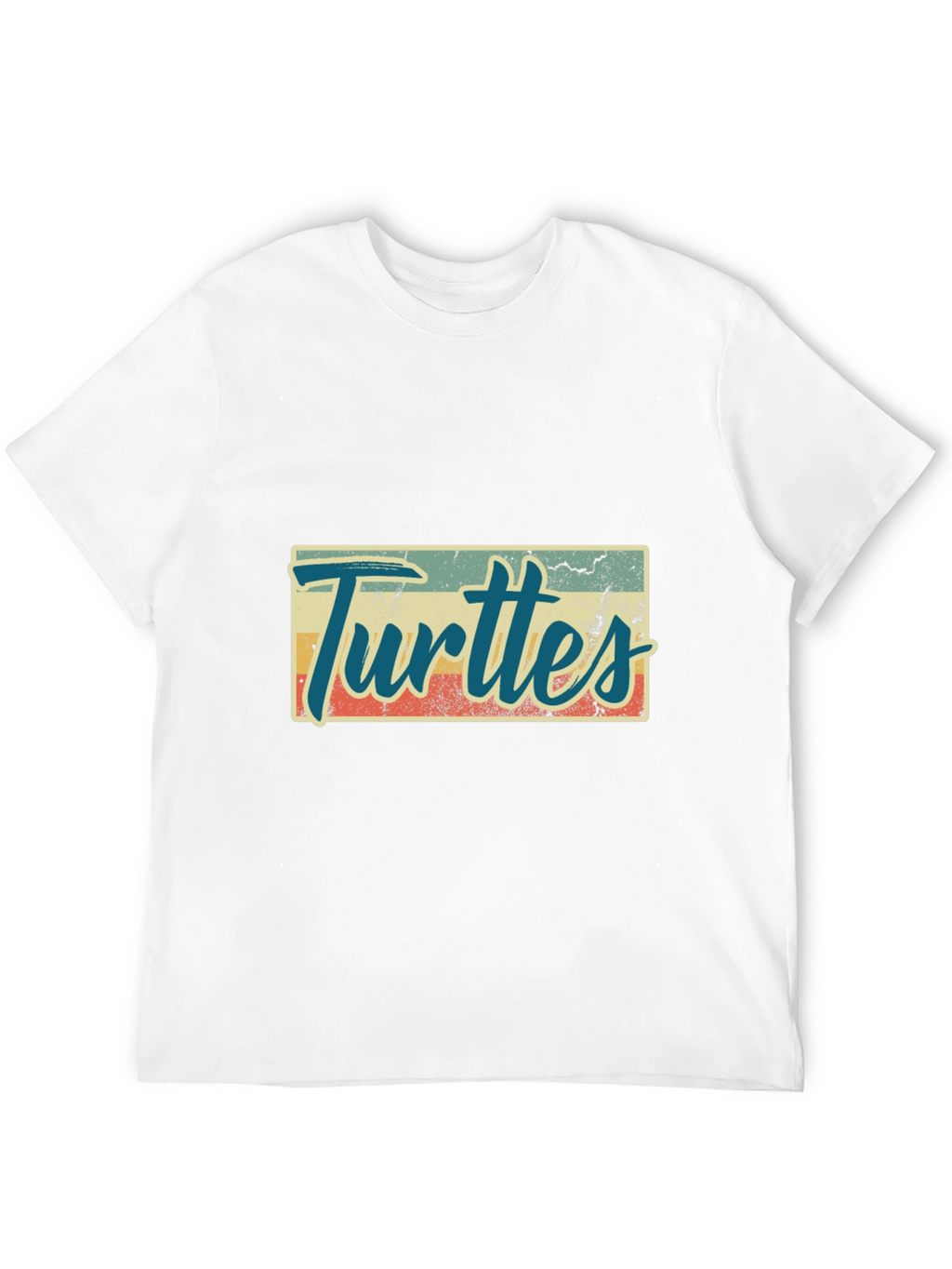 Retro Turtles Graphic Tee - Black Crew Neck