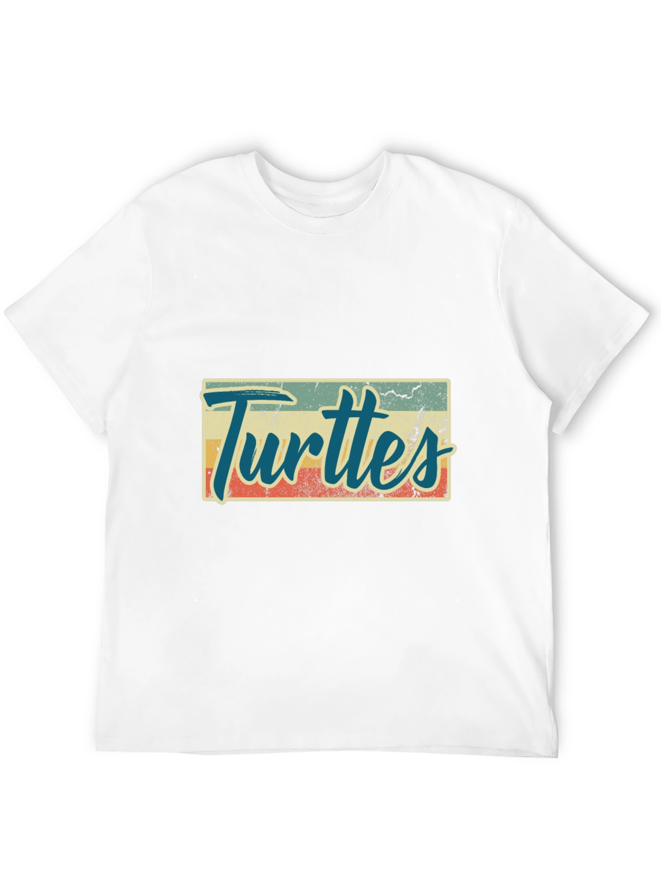 Retro Turtles Graphic Tee - Black Crew Neck