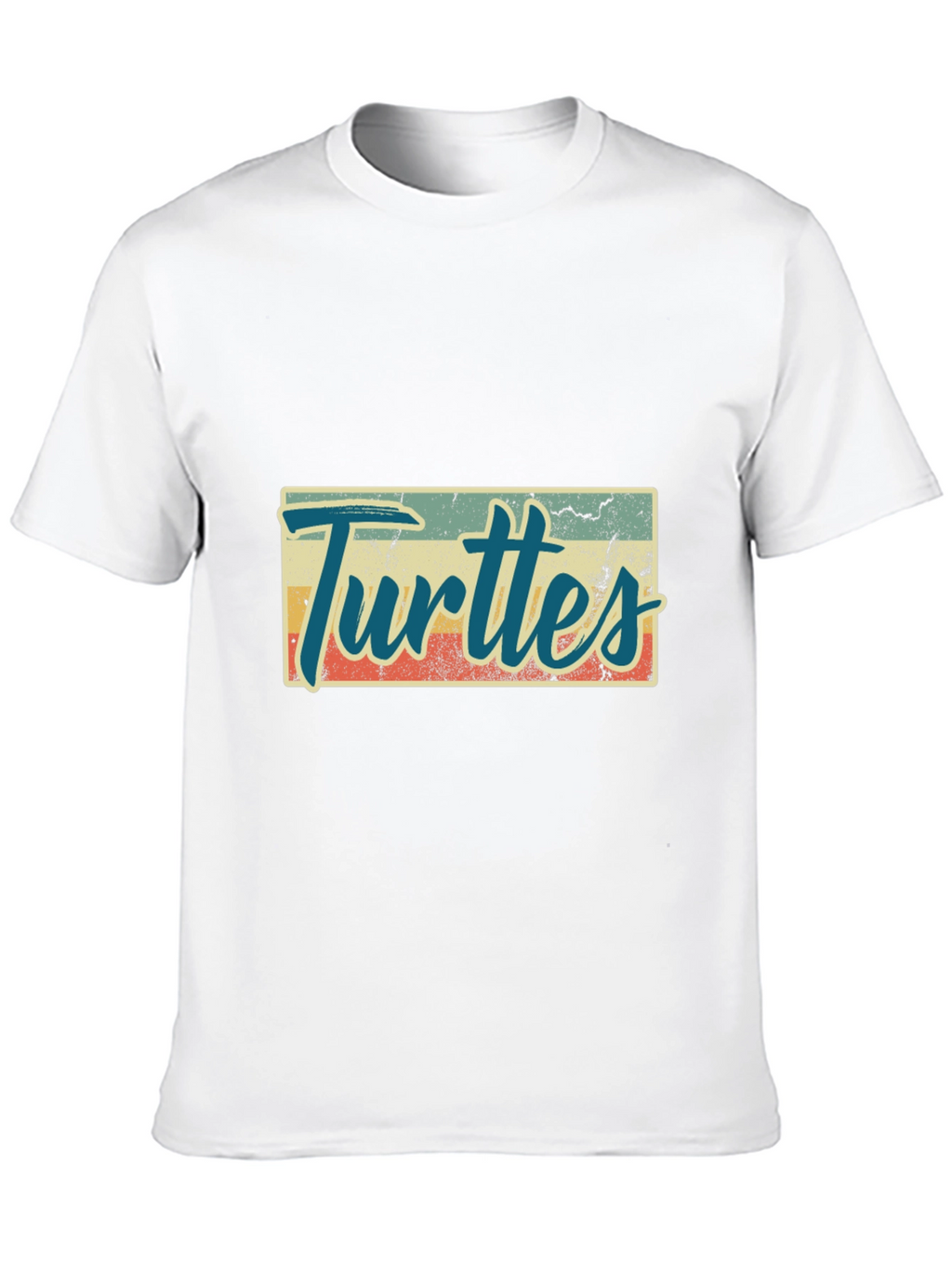 Retro Turtles Graphic Tee - Black Crew Neck