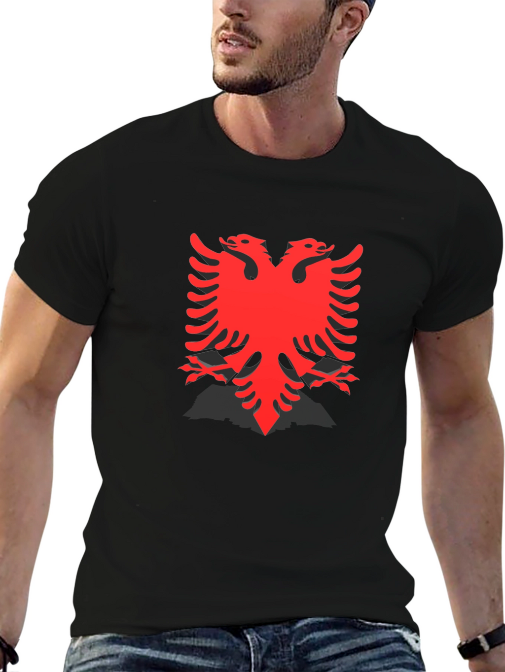 Albanian Eagle Black T-Shirt