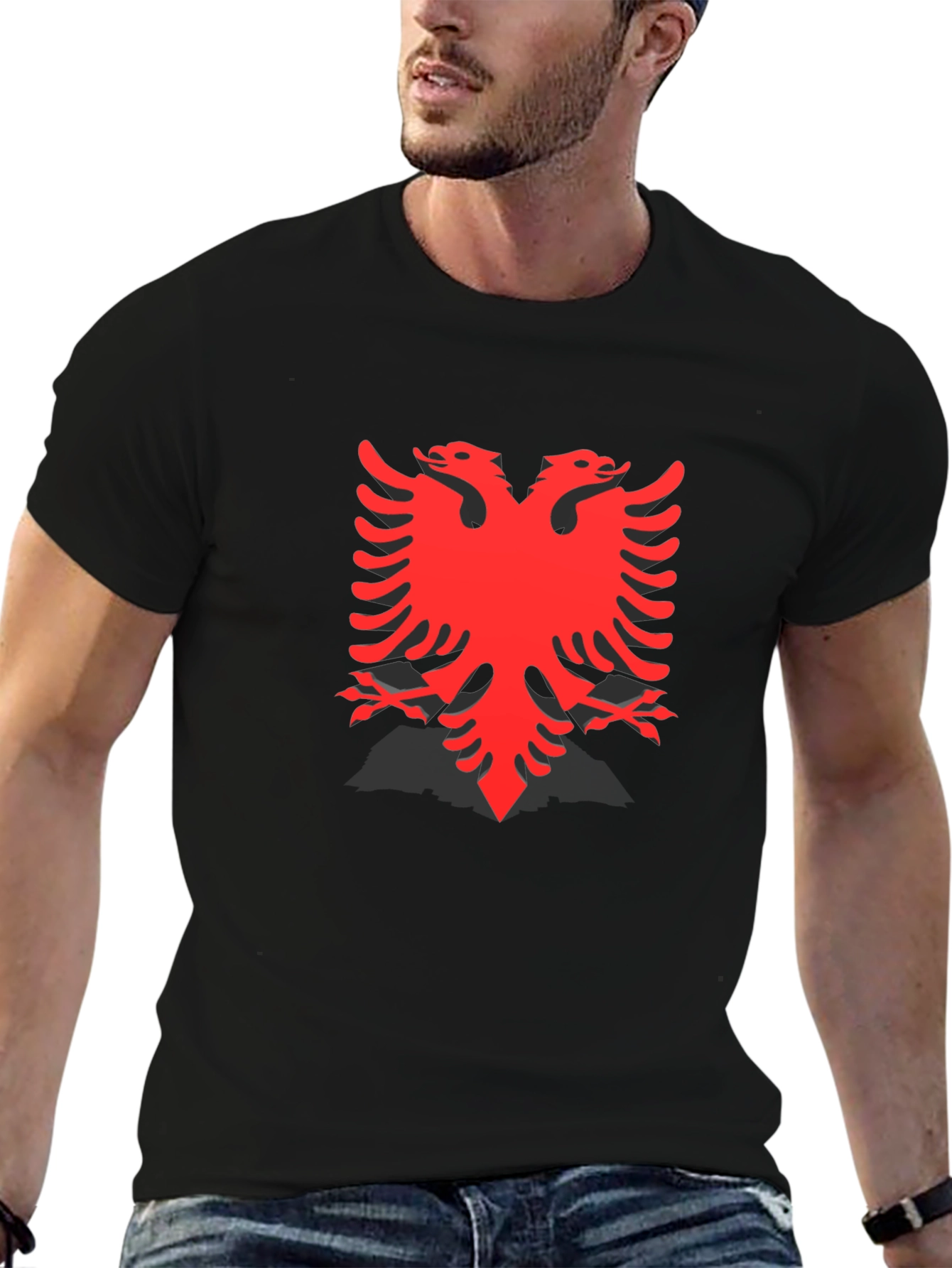 Albanian Eagle Black T-Shirt