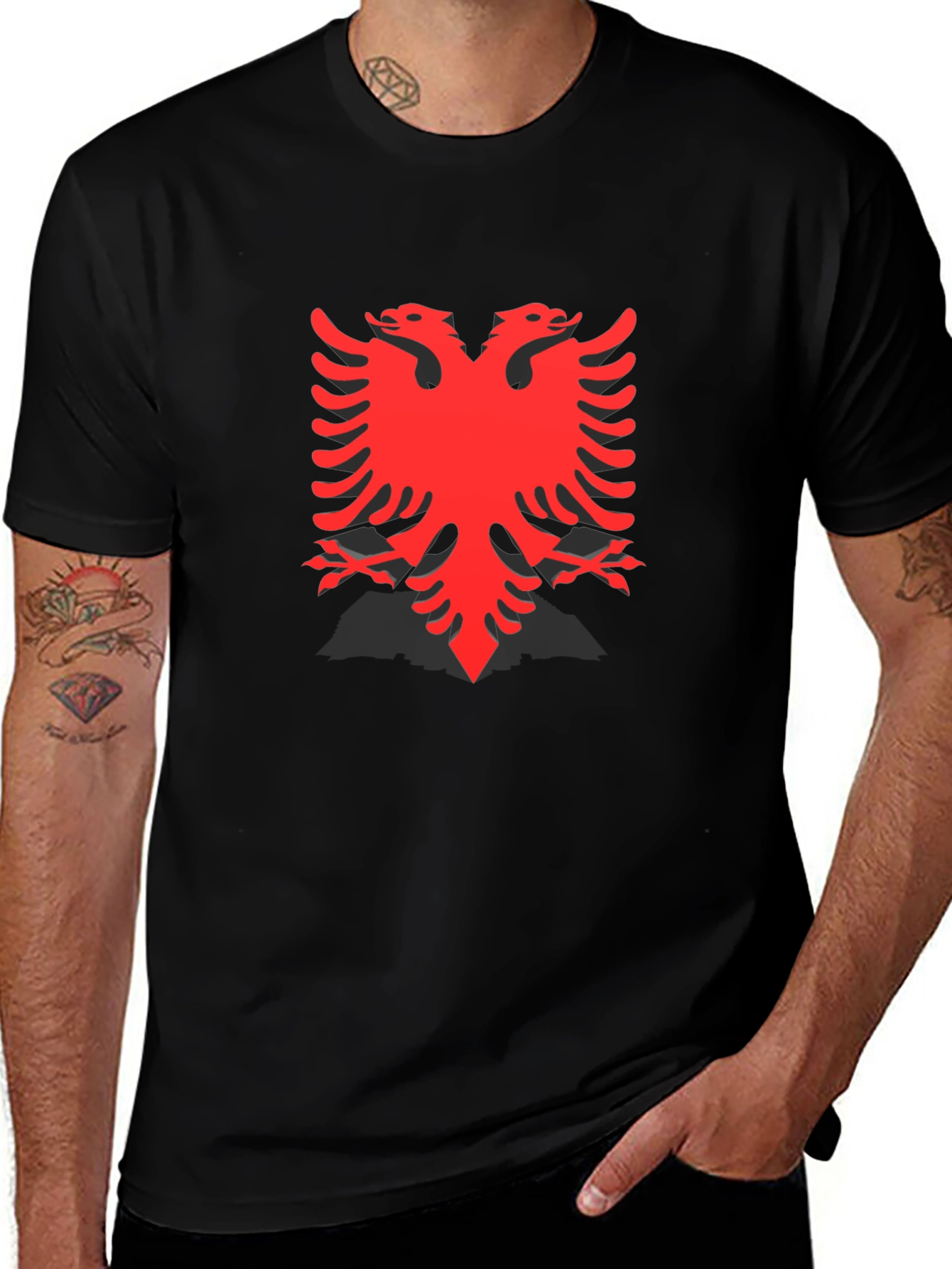 Albanian Eagle Black T-Shirt