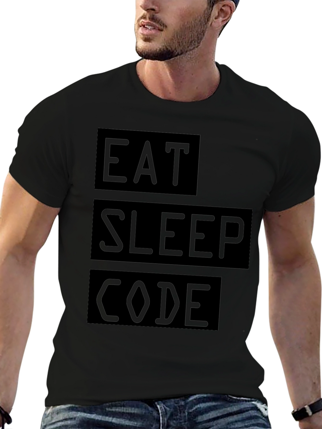 Eat Sleep Code Graphic Tee - Programmer T-Shirt