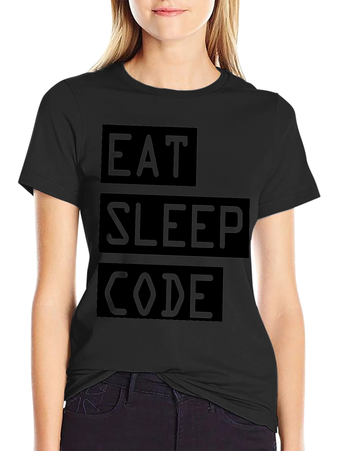 Eat Sleep Code Graphic Tee - Programmer T-Shirt