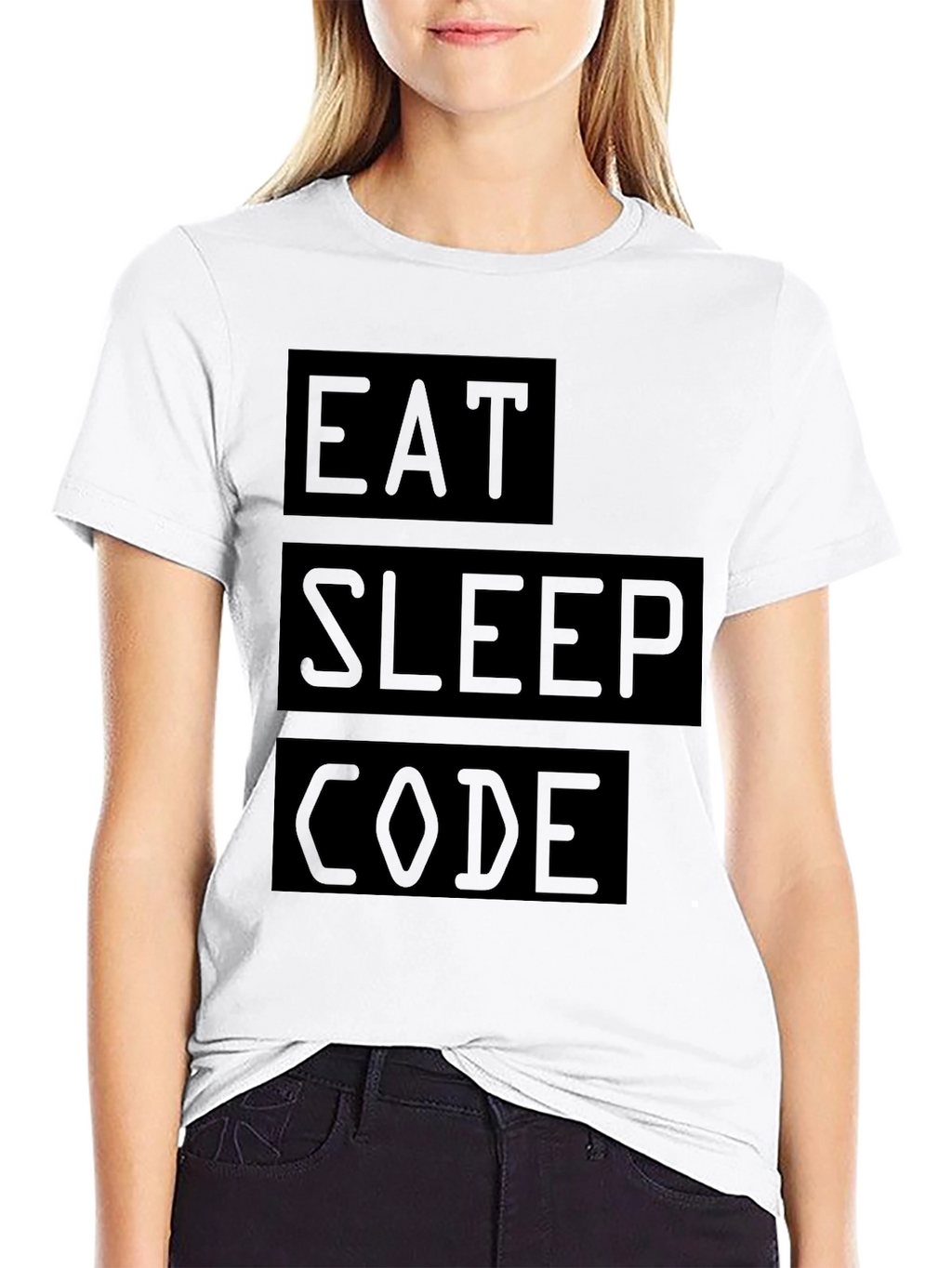 Eat Sleep Code Graphic Tee - Programmer T-Shirt