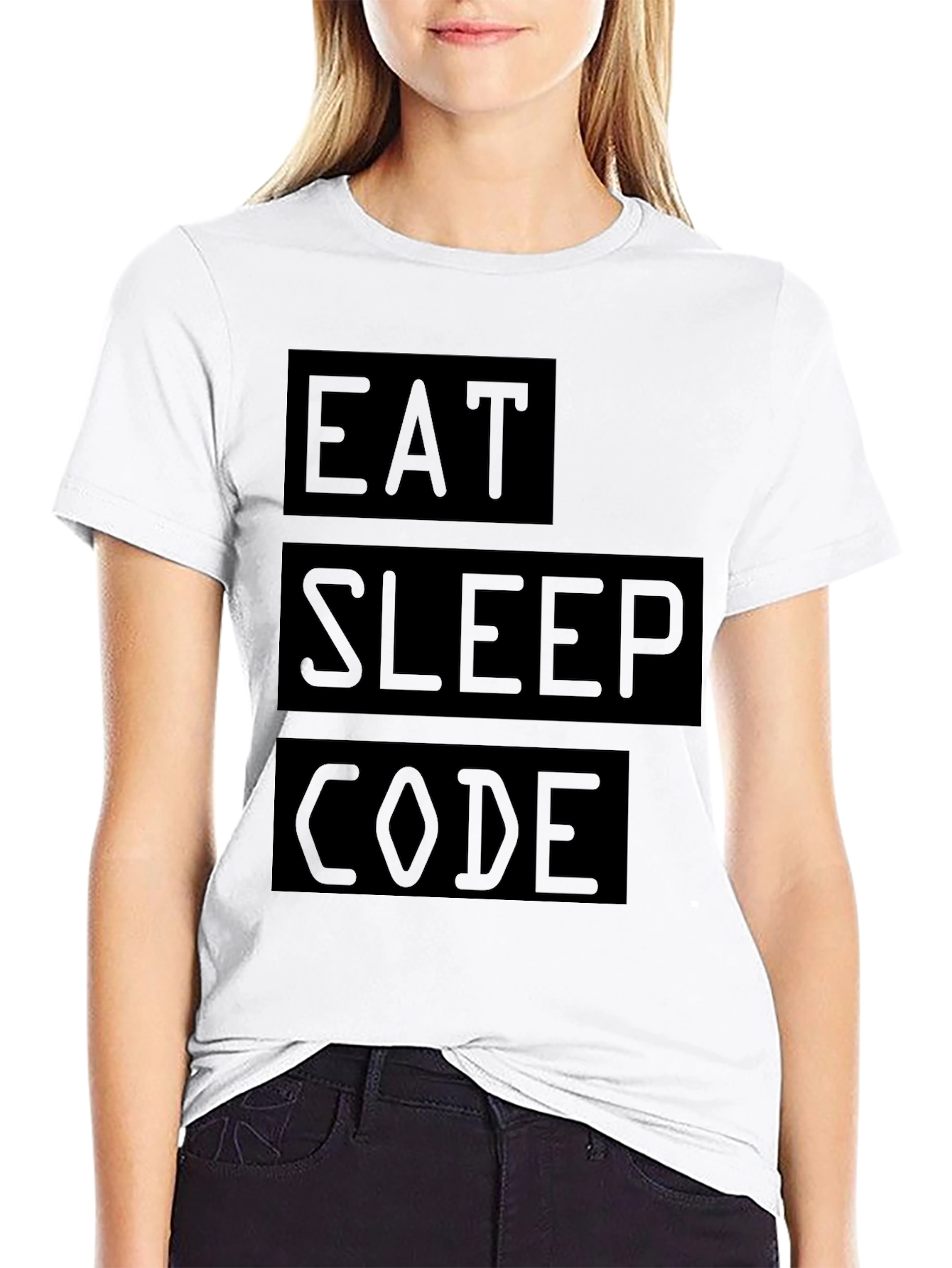 Eat Sleep Code Graphic Tee - Programmer T-Shirt