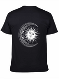 Celestial Sun and Moon Graphic Tee