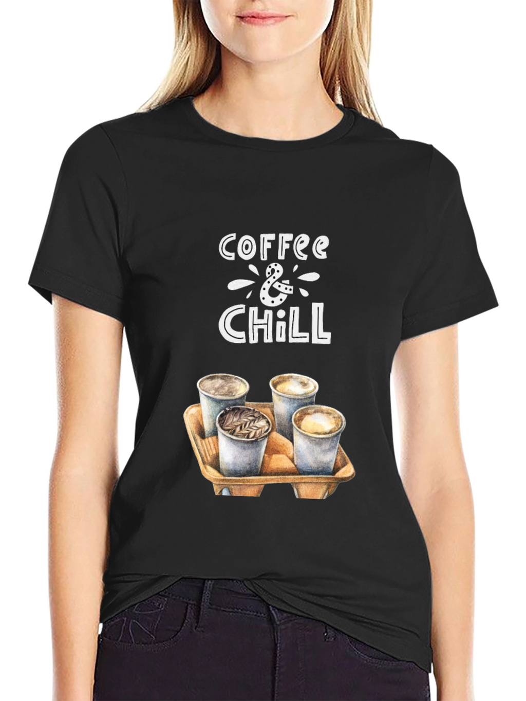 Coffee & Chill Graphic T-Shirt