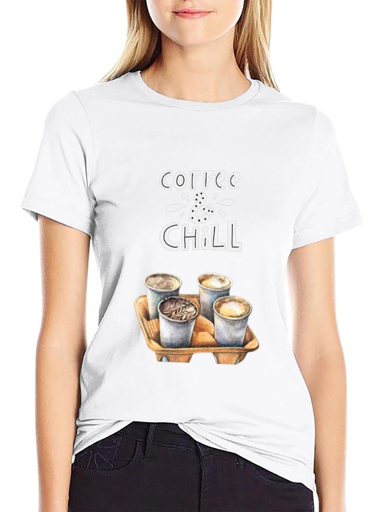 Coffee & Chill Graphic T-Shirt