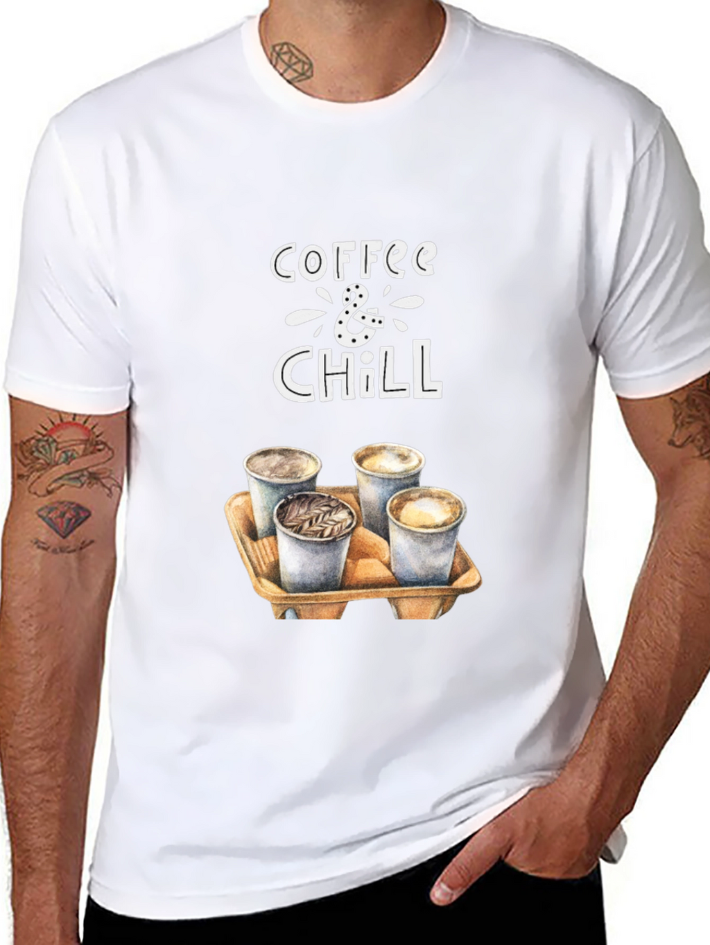 Coffee & Chill Graphic T-Shirt