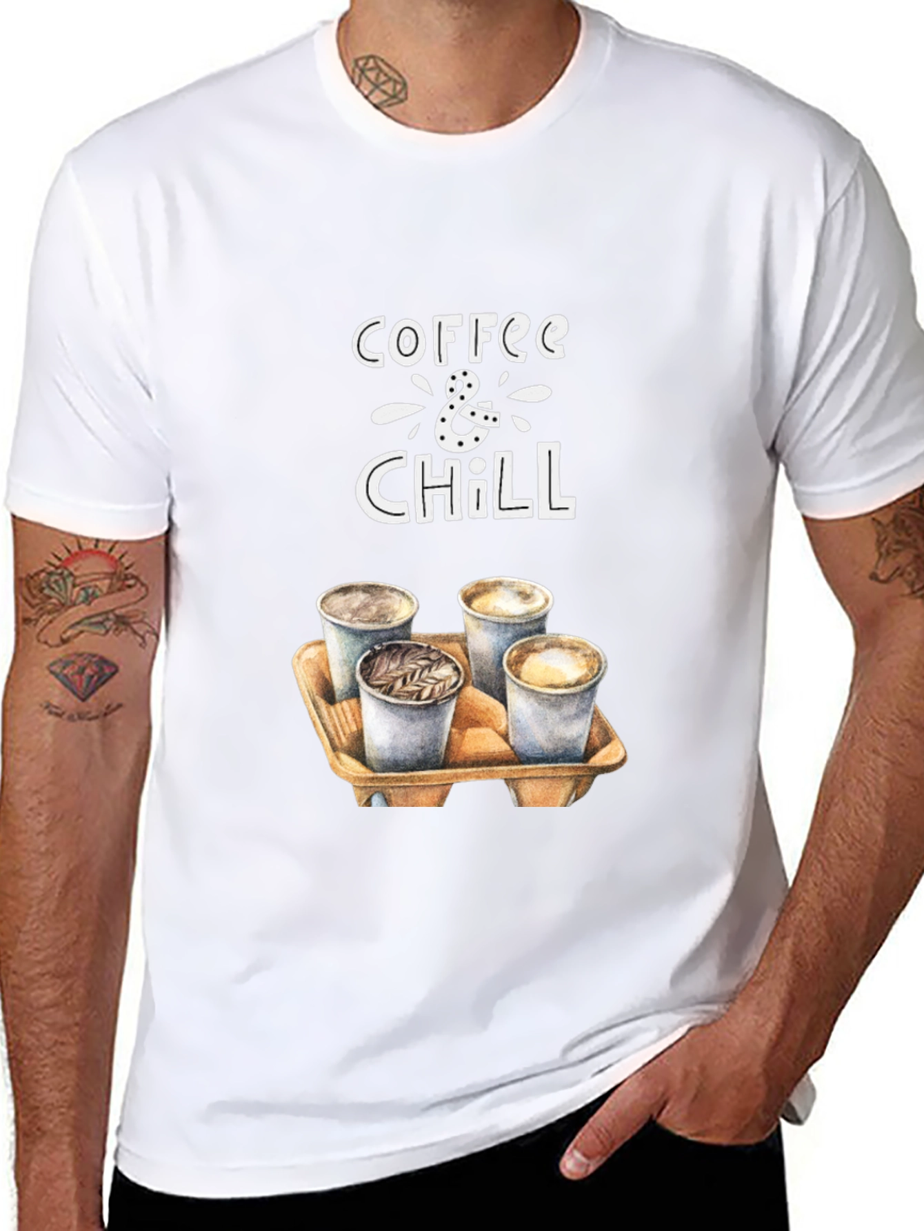 Coffee & Chill Graphic T-Shirt