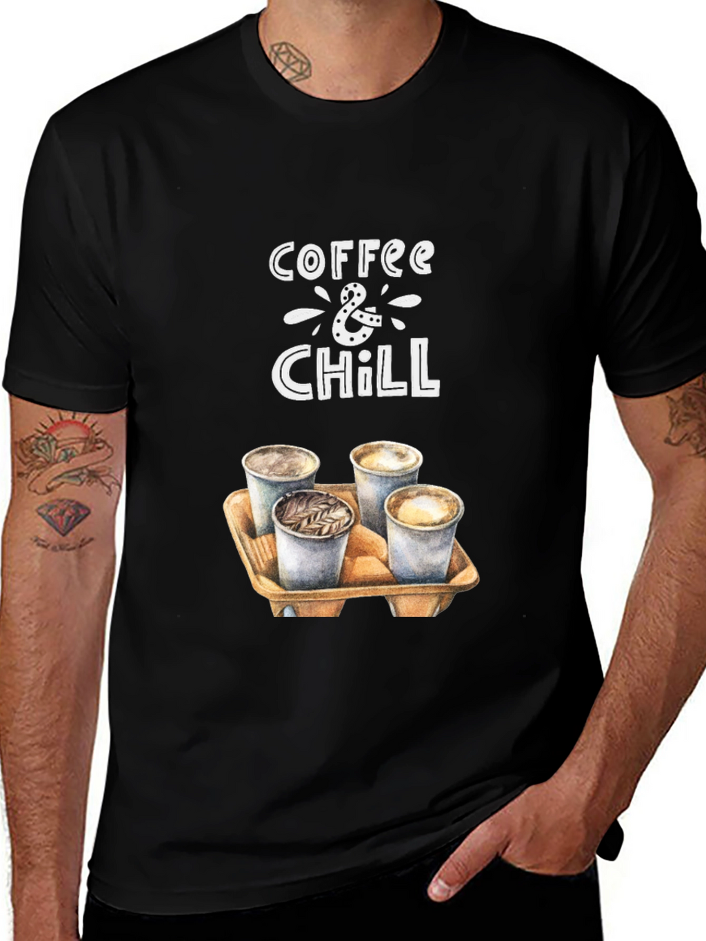 Coffee & Chill Graphic T-Shirt