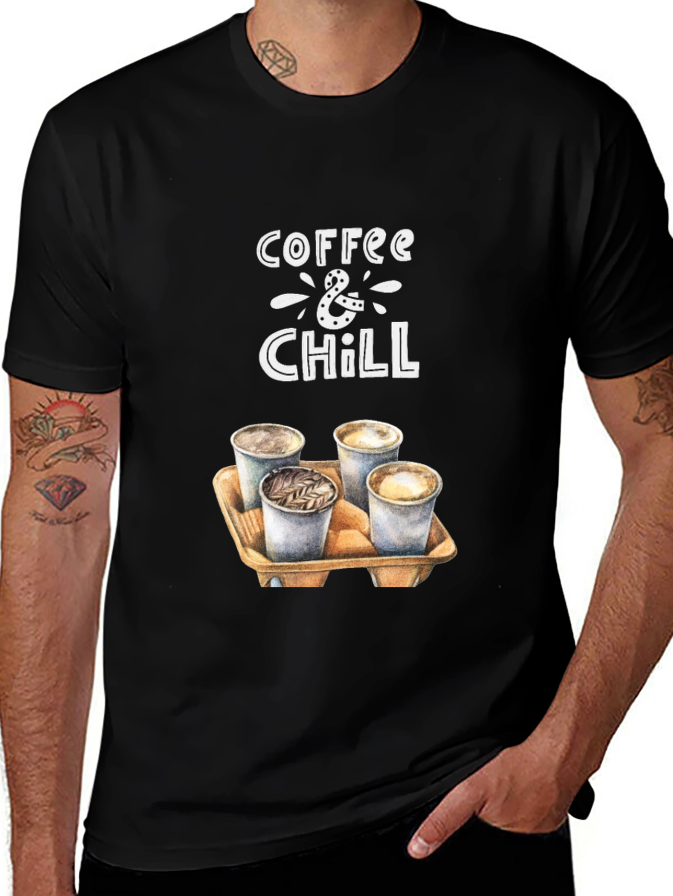 Coffee & Chill Graphic T-Shirt