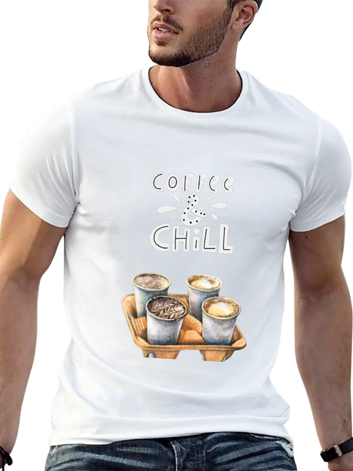 Coffee & Chill Graphic T-Shirt