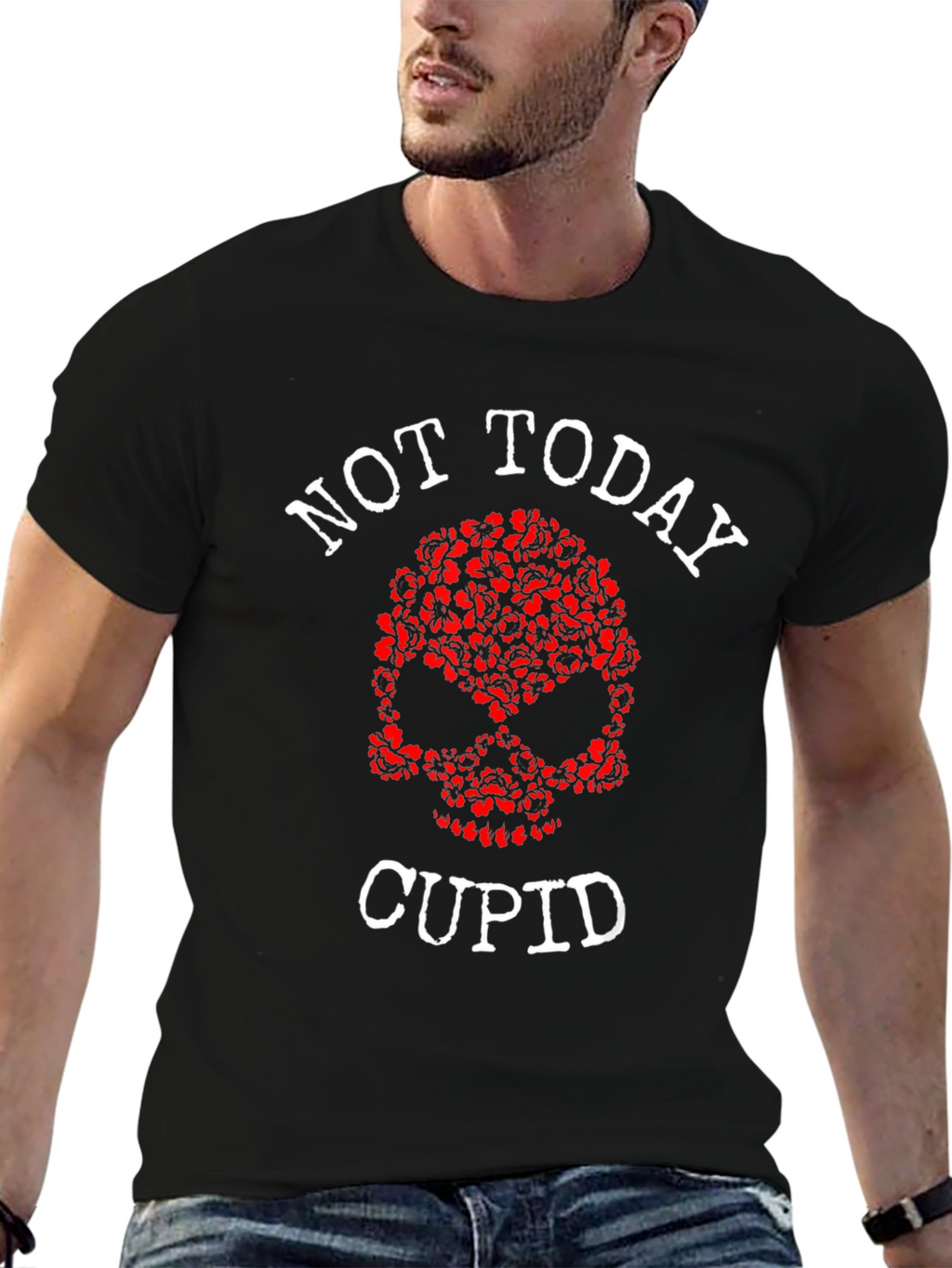 Not Today Cupid Graphic Tee - Anti Valentines Day