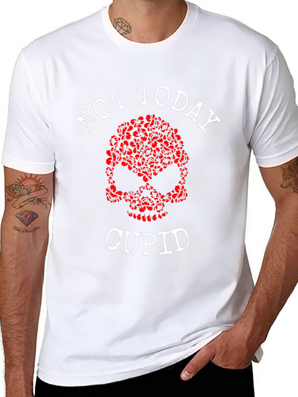 Not Today Cupid Graphic Tee - Anti Valentines Day