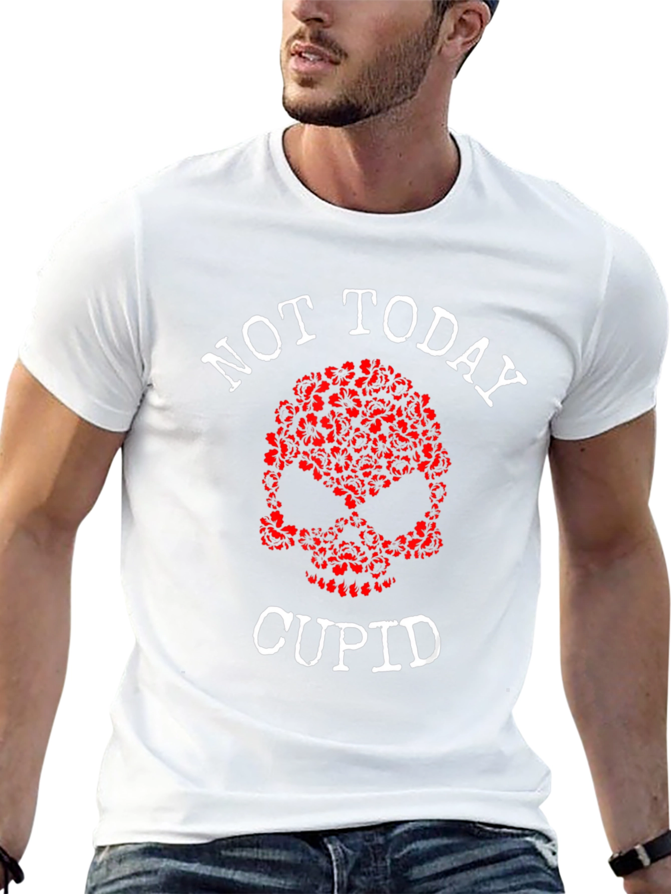 Not Today Cupid Graphic Tee - Anti Valentines Day