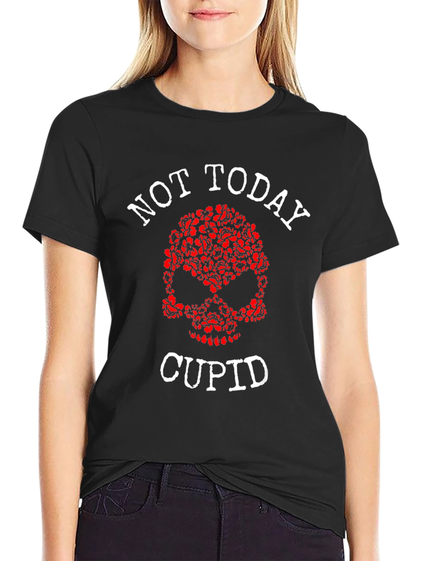 Not Today Cupid Graphic Tee - Anti Valentines Day