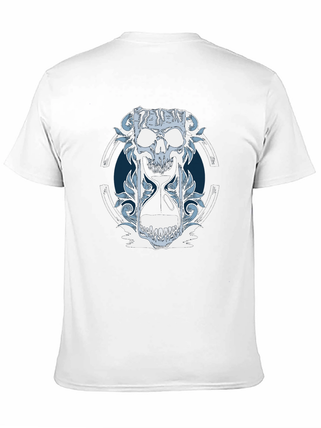 Skull Hourglass Graphic T-Shirt