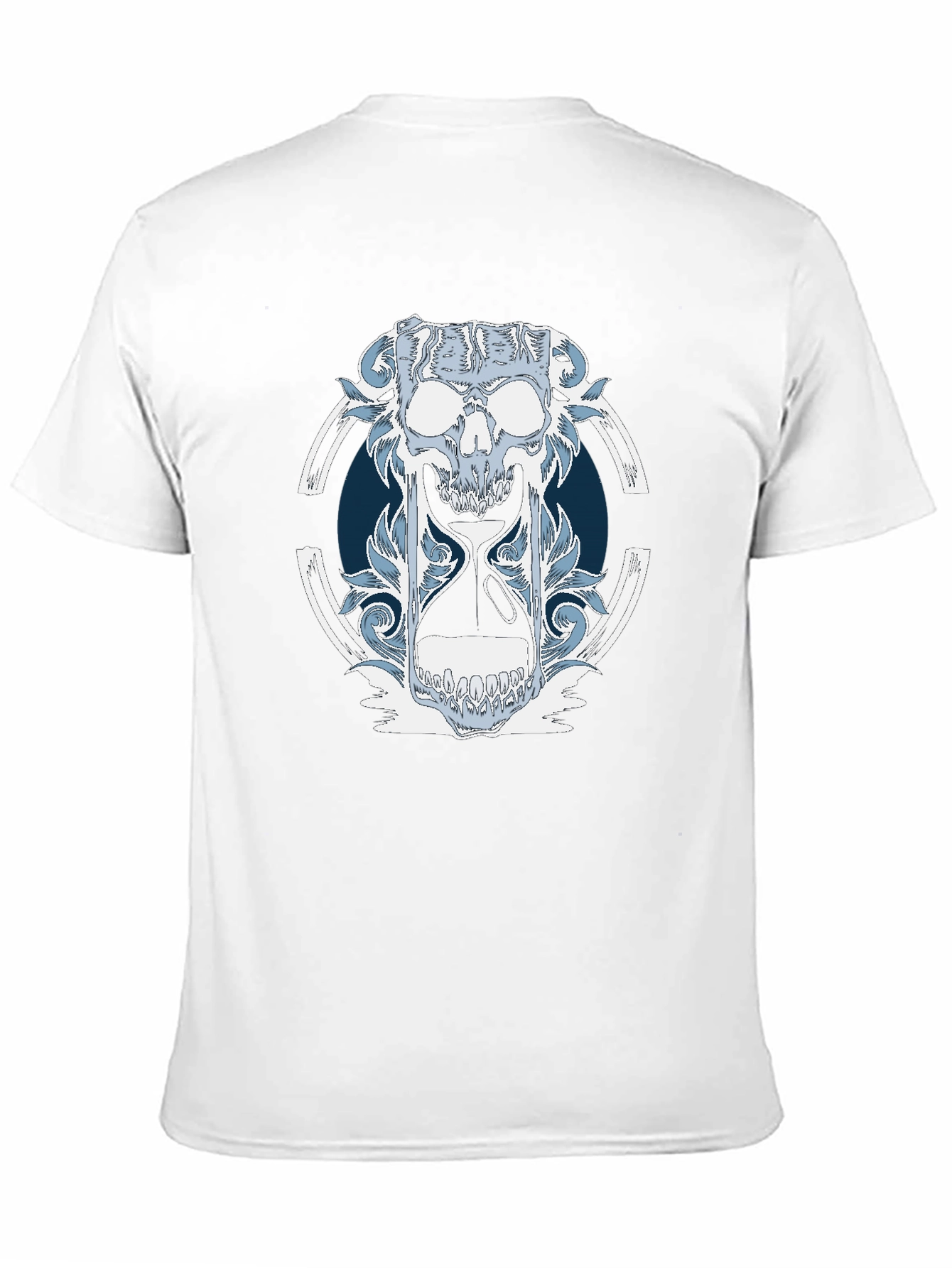 Skull Hourglass Graphic T-Shirt