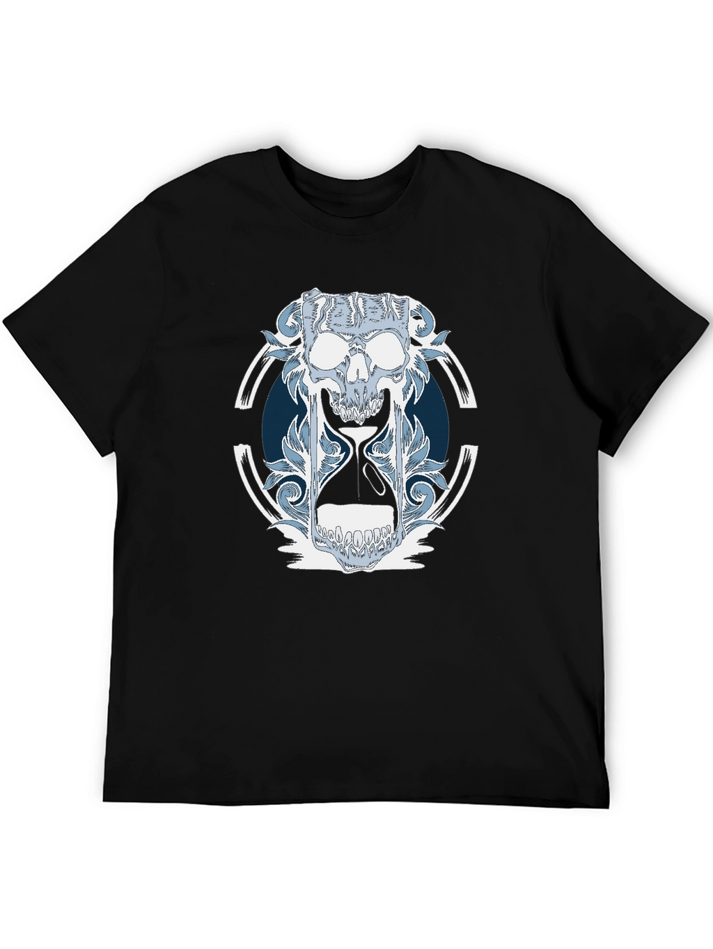 Skull Hourglass Graphic T-Shirt