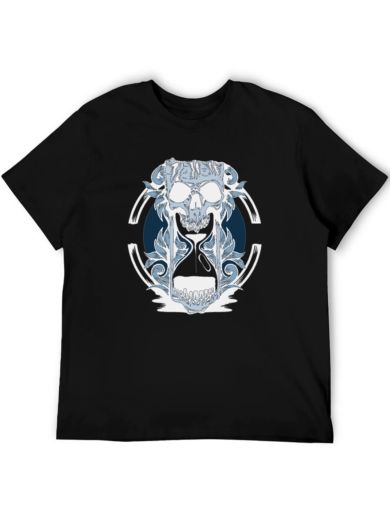 Skull Hourglass Graphic T-Shirt