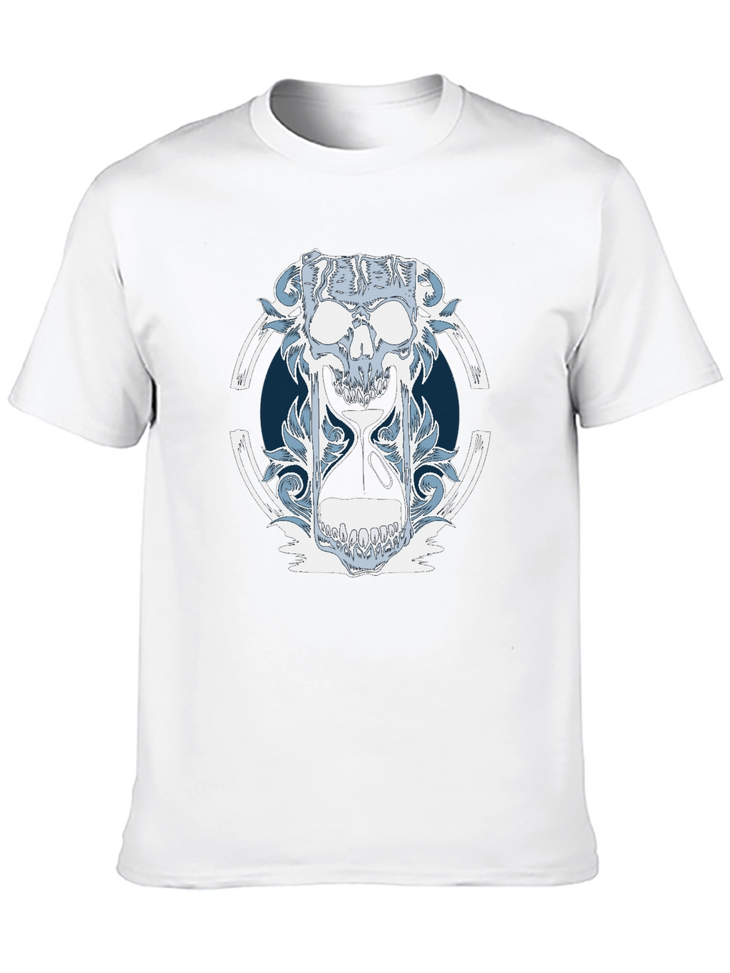 Skull Hourglass Graphic T-Shirt