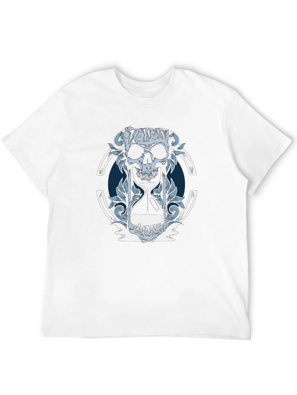 Skull Hourglass Graphic T-Shirt