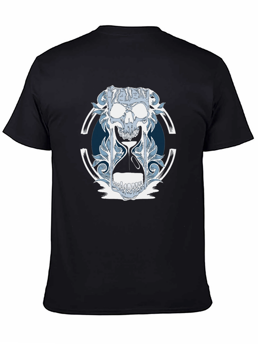 Skull Hourglass Graphic T-Shirt