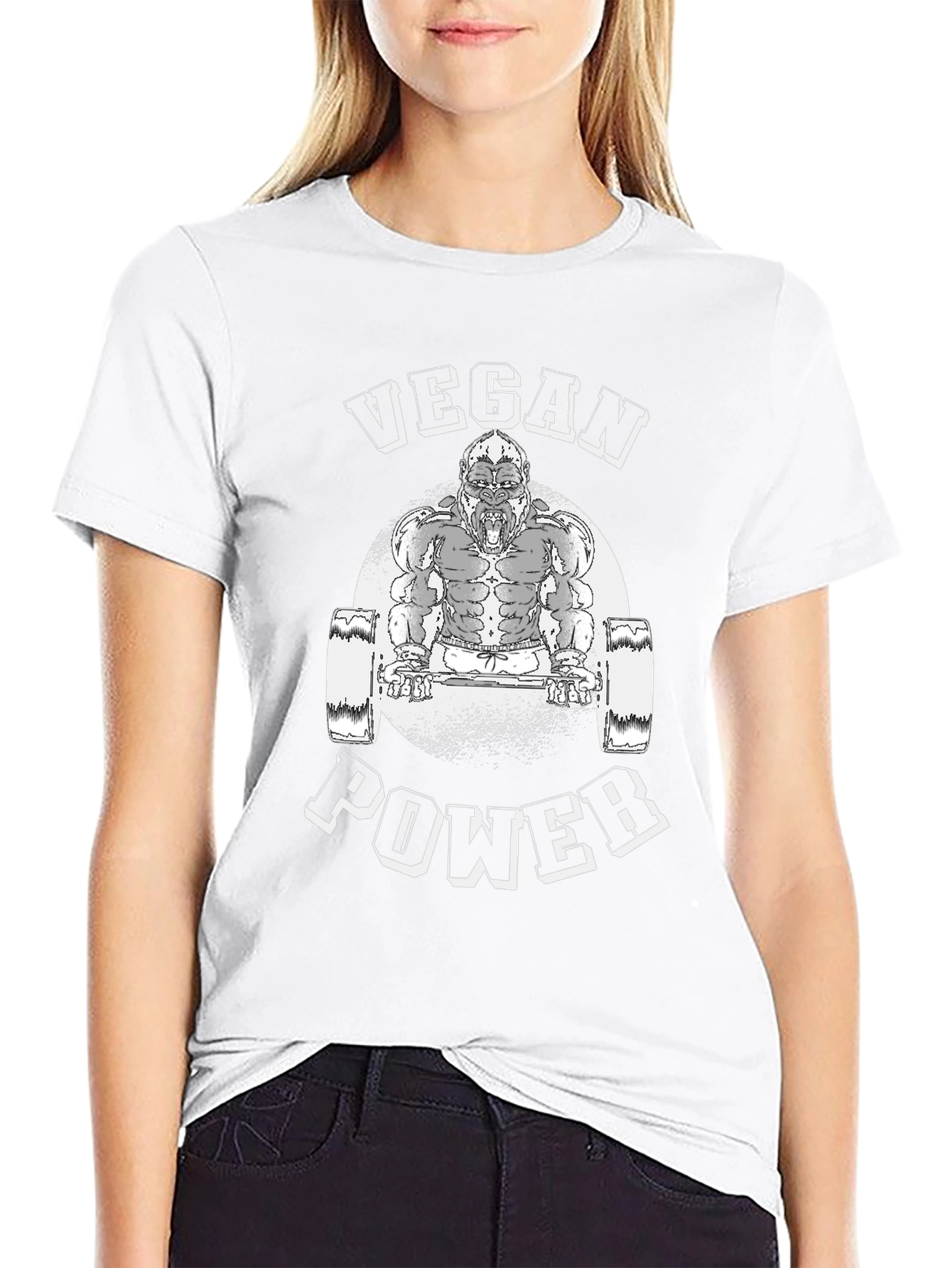 Vegan Power Gorilla Gym T-Shirt