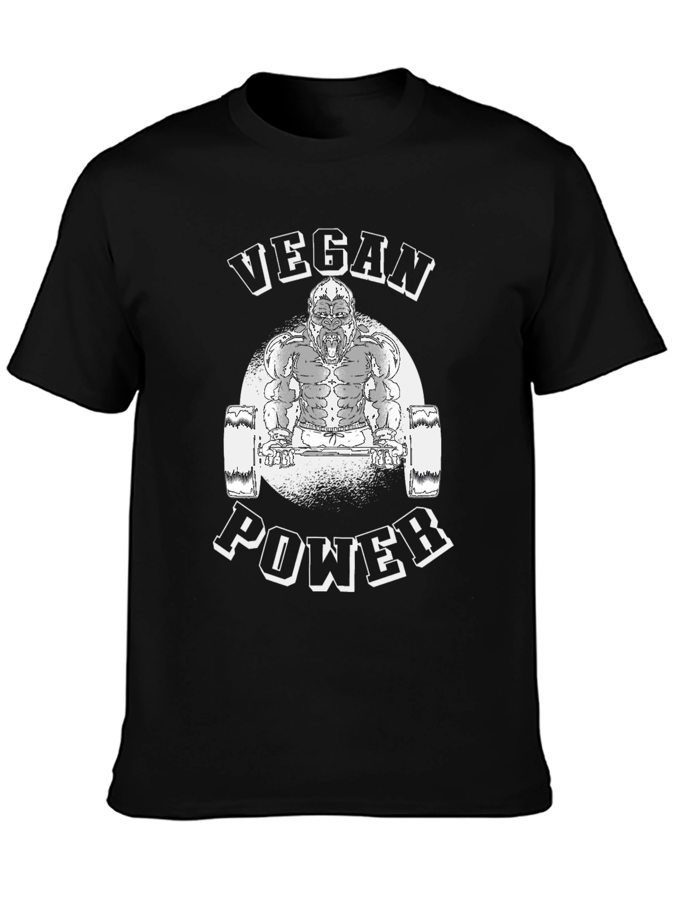 Vegan Power Gorilla Gym T-Shirt