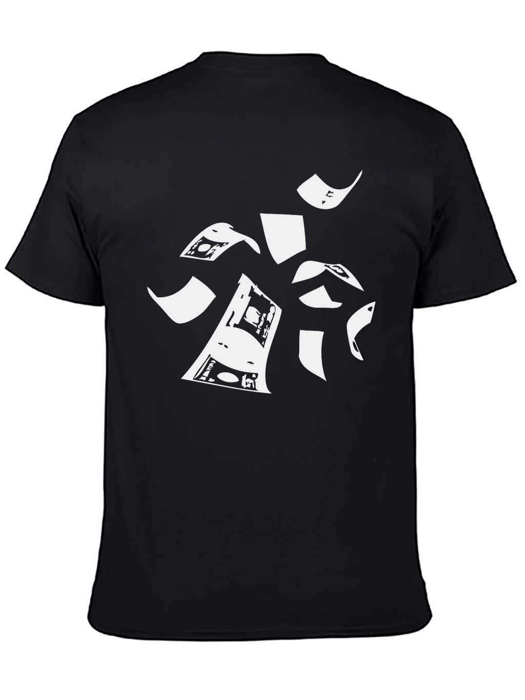 Money Rain Graphic T-Shirt - Stylish Black Tee