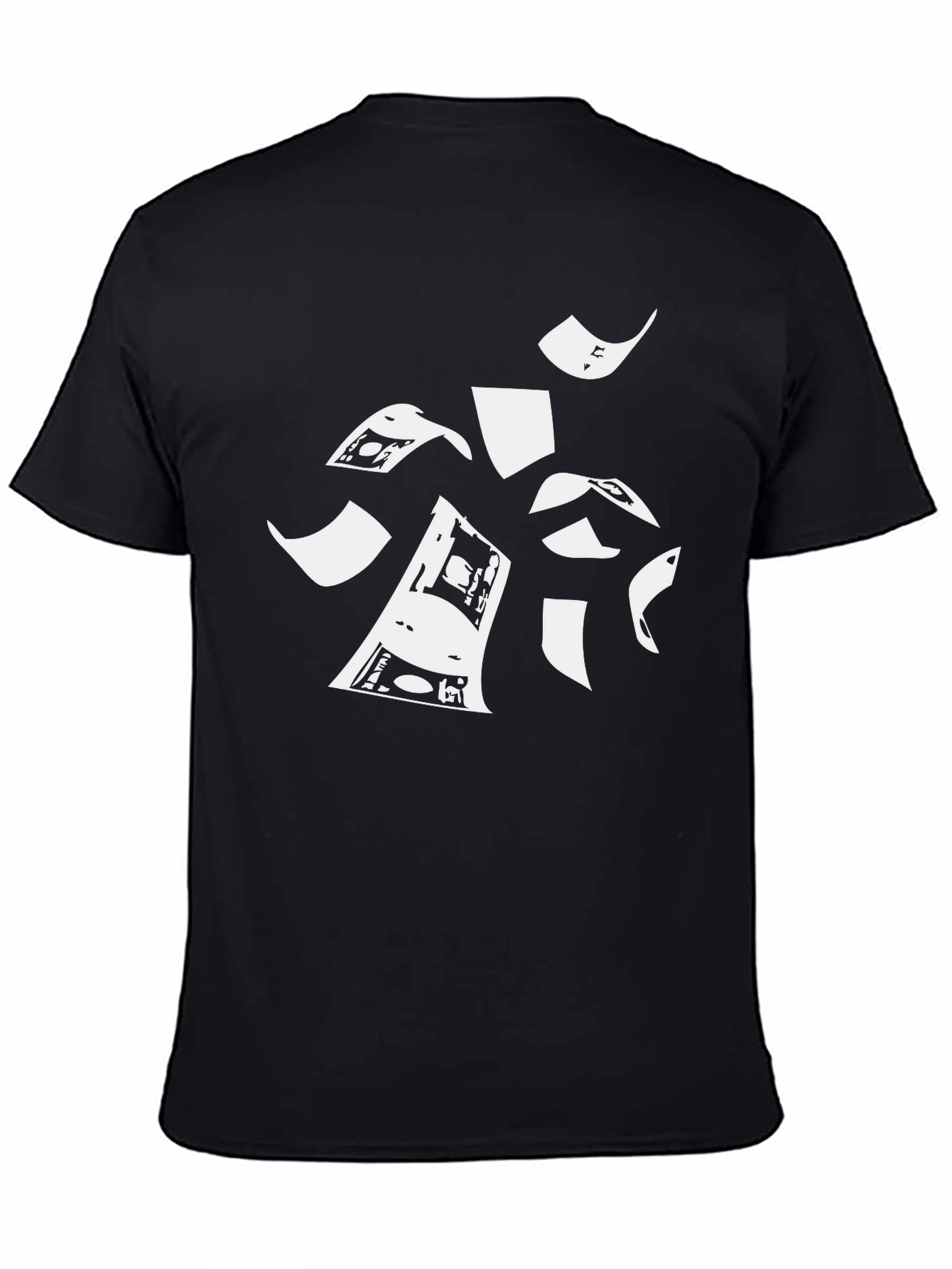 Money Rain Graphic T-Shirt - Stylish Black Tee