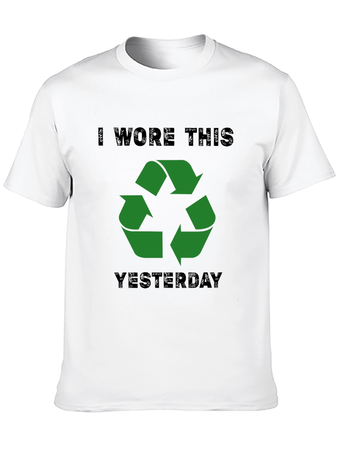 Recycled Humor Mens Black T-Shirt