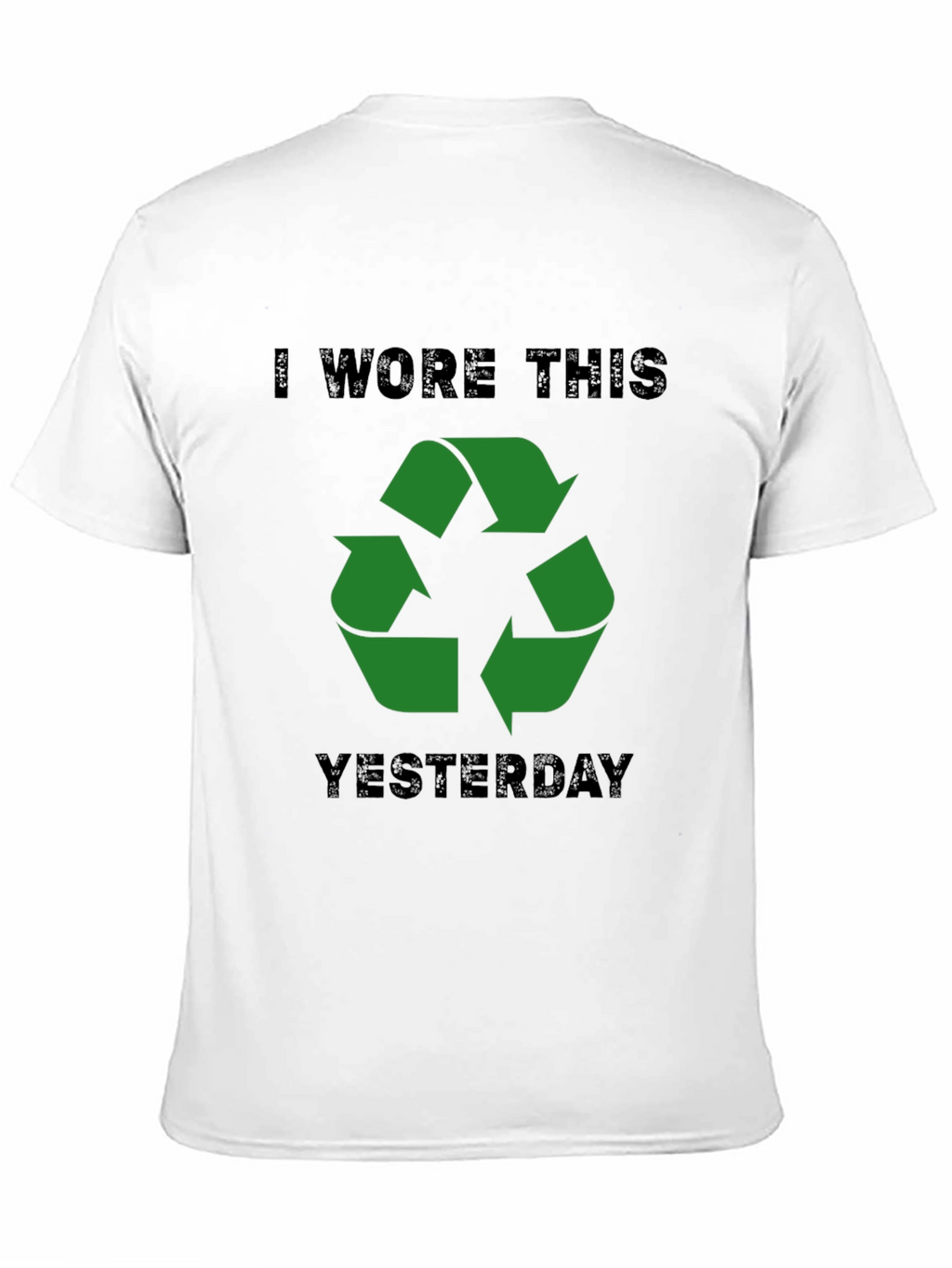 Recycled Humor Mens Black T-Shirt