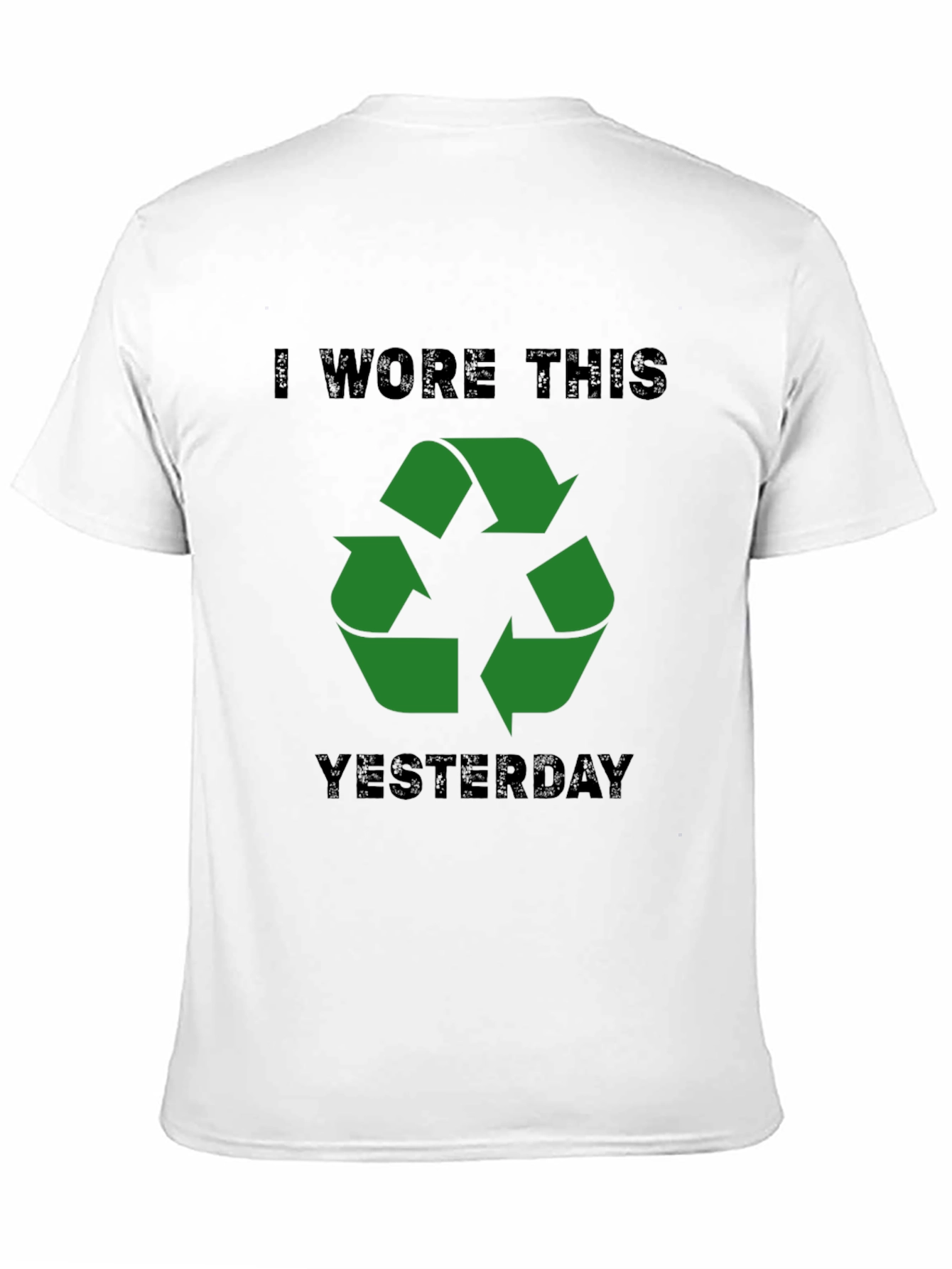 Recycled Humor Mens Black T-Shirt
