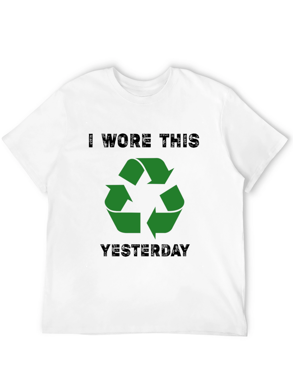 Recycled Humor Mens Black T-Shirt
