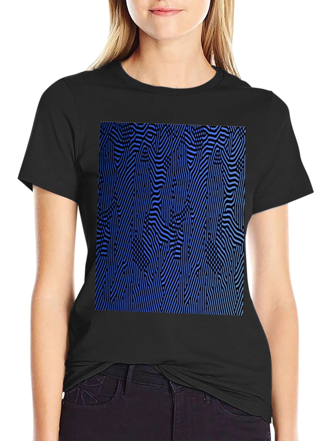 Abstract Pattern Graphic Tee - Modern Style