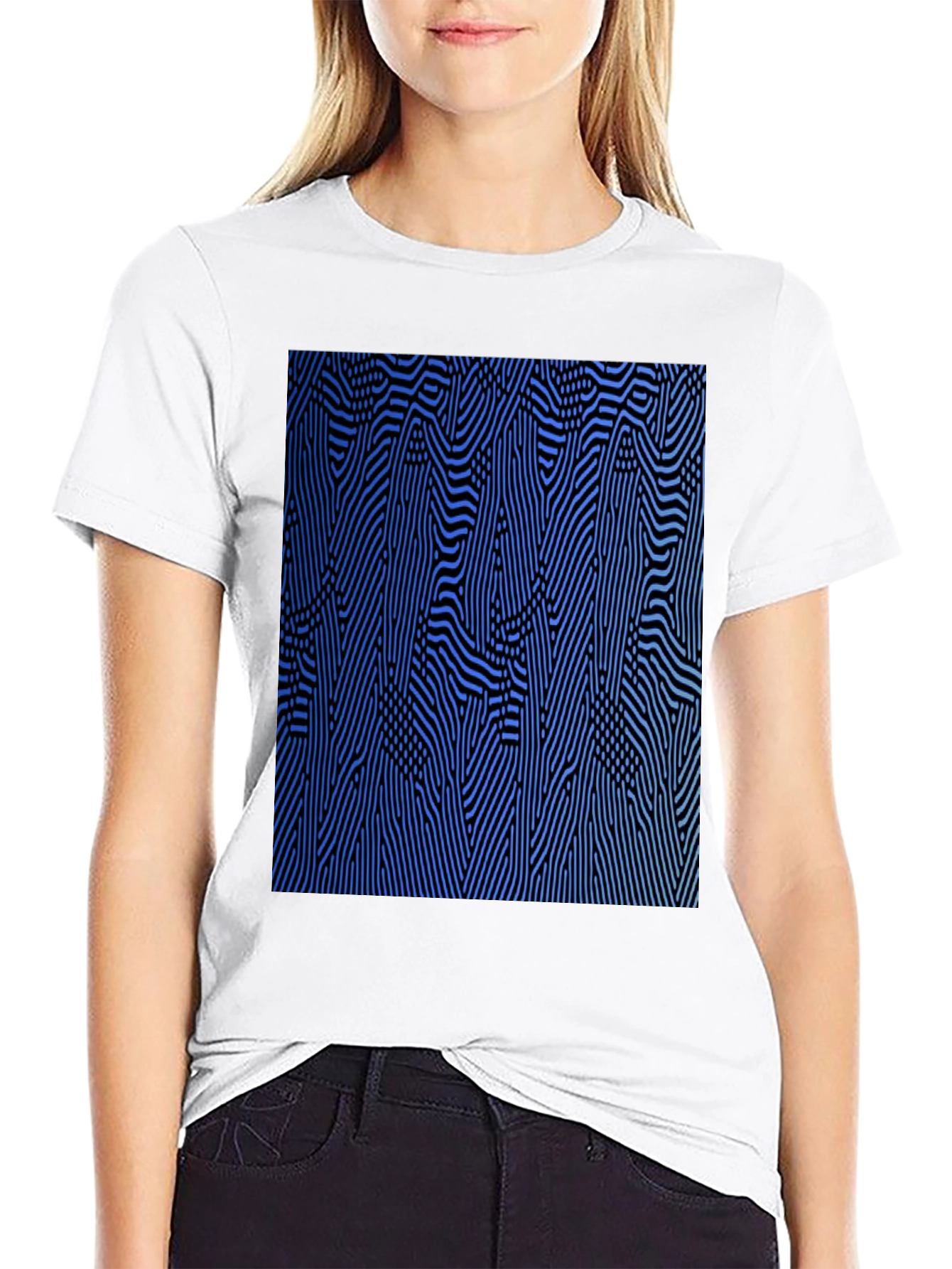 Abstract Pattern Graphic Tee - Modern Style