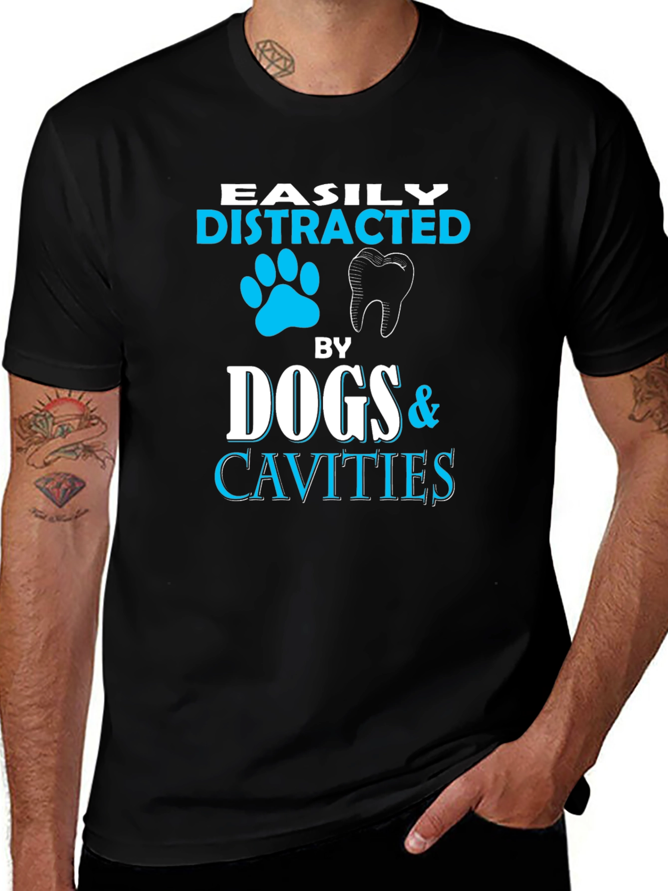 Easily Distracted By Dogs & Cavities T-Shirt
