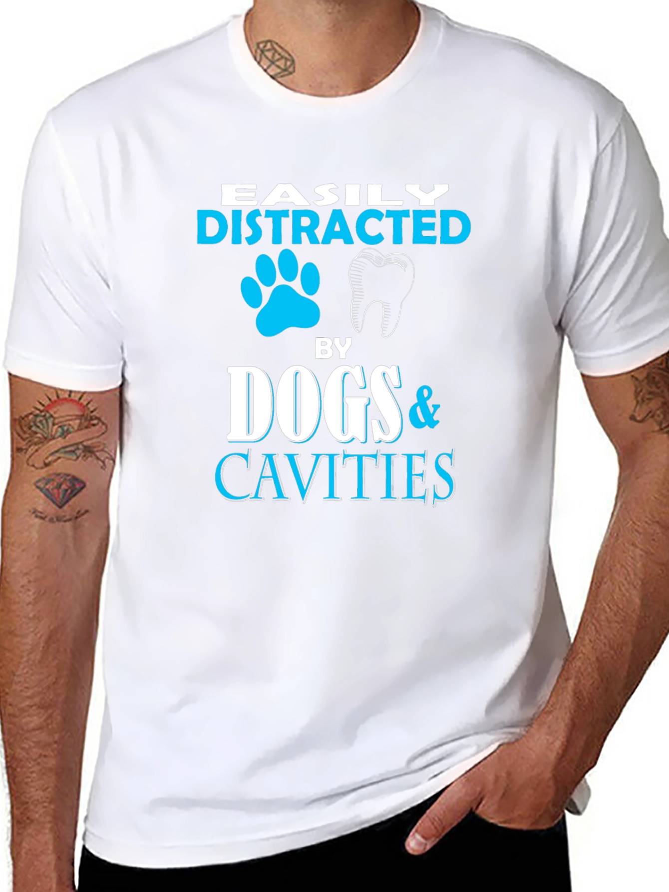 Easily Distracted By Dogs & Cavities T-Shirt