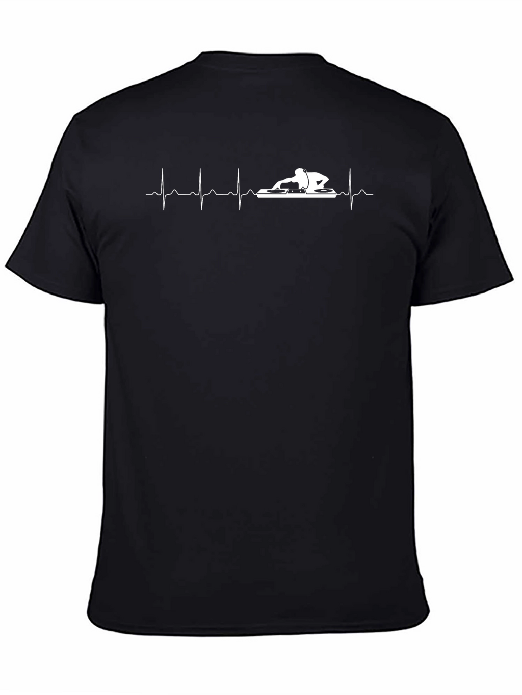 DJ Heartbeat Graphic T-Shirt - Black