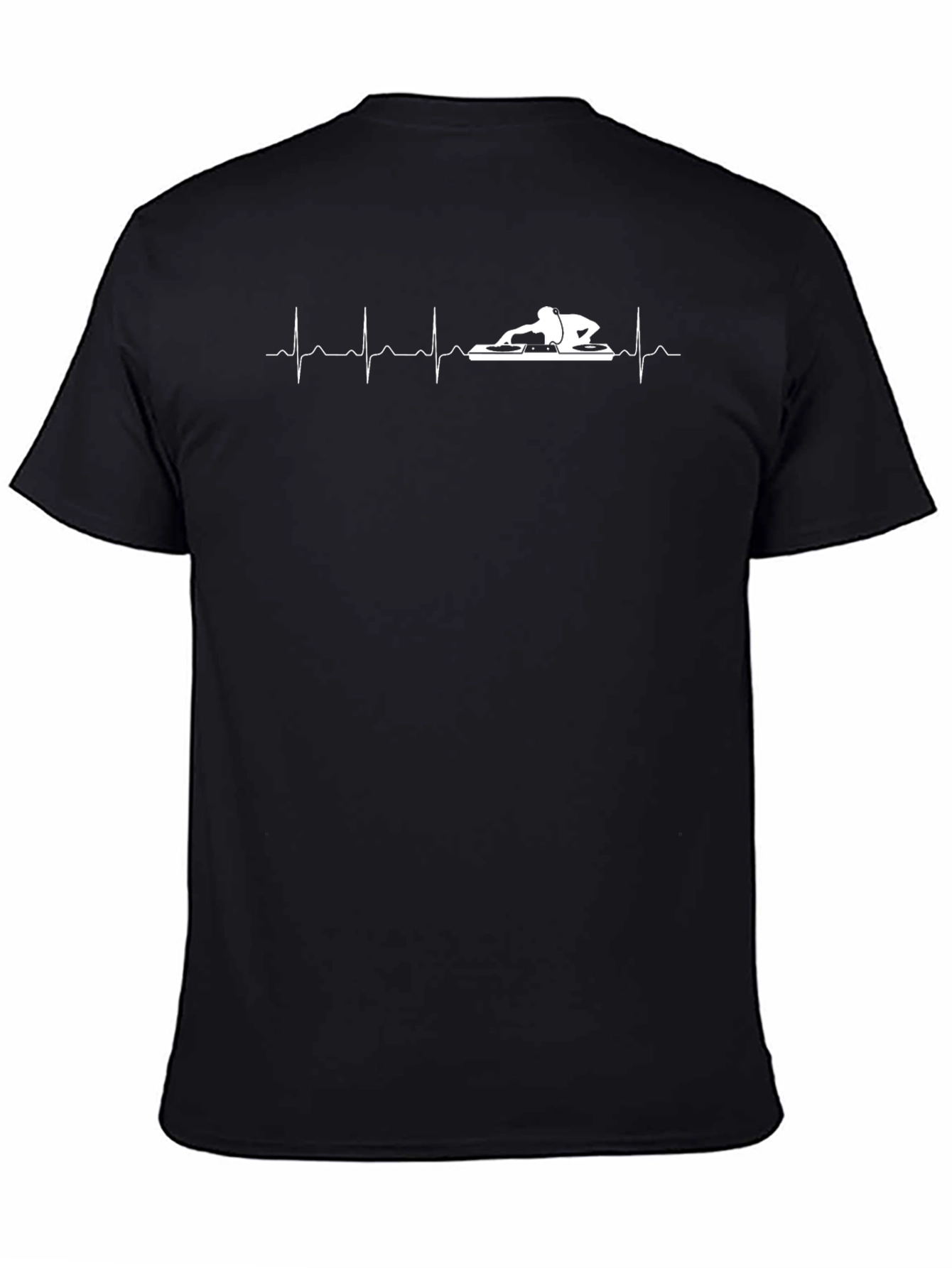 DJ Heartbeat Graphic T-Shirt - Black