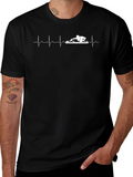 DJ Heartbeat Graphic T-Shirt - Black