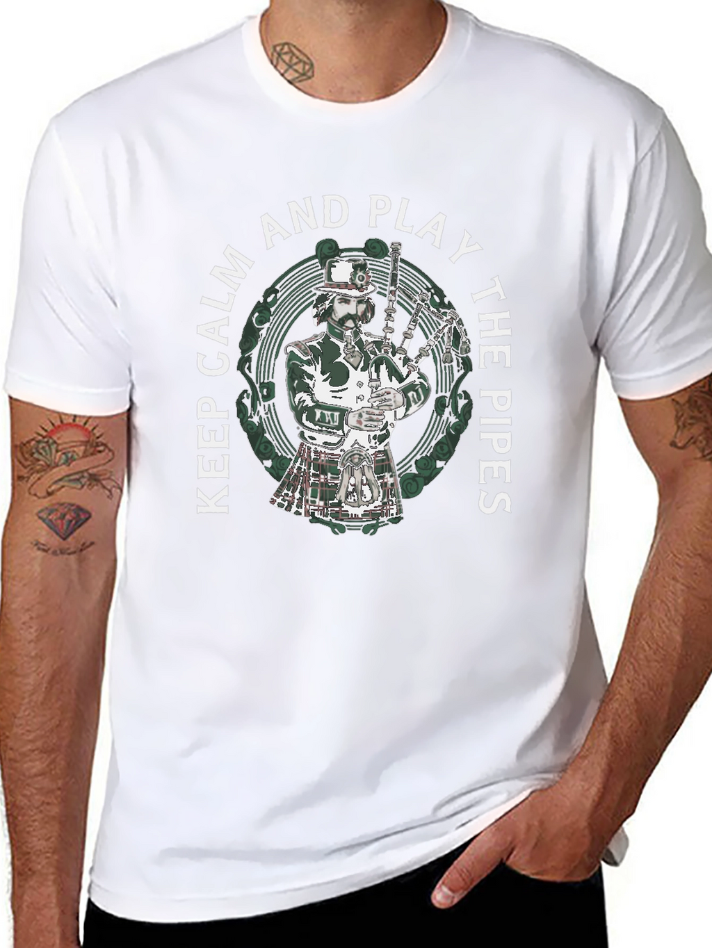 Keep Calm and Play the Pipes T-Shirt
