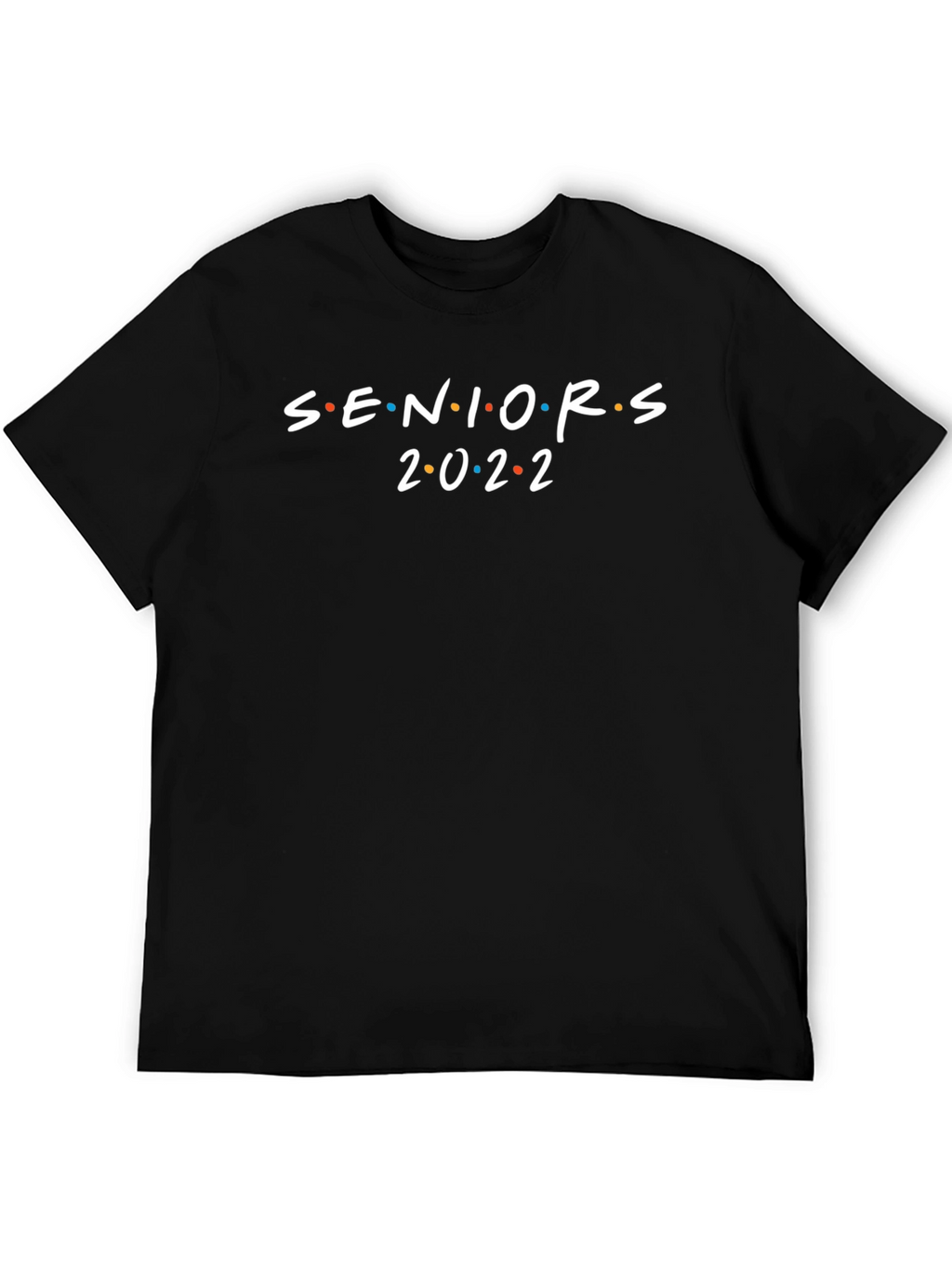 Seniors 2022 Black Crew Neck T-Shirt