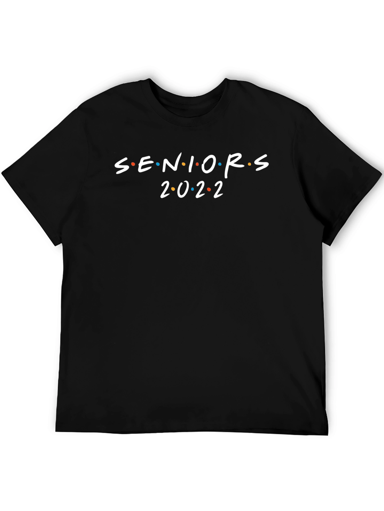 Seniors 2022 Black Crew Neck T-Shirt