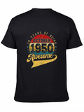 70th Birthday October 1950 Awesome T-Shirt