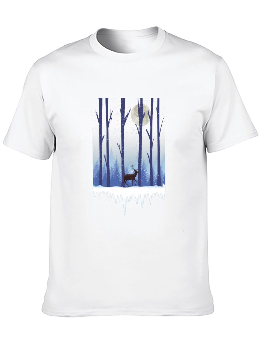 Winter Forest Deer Graphic Tee
