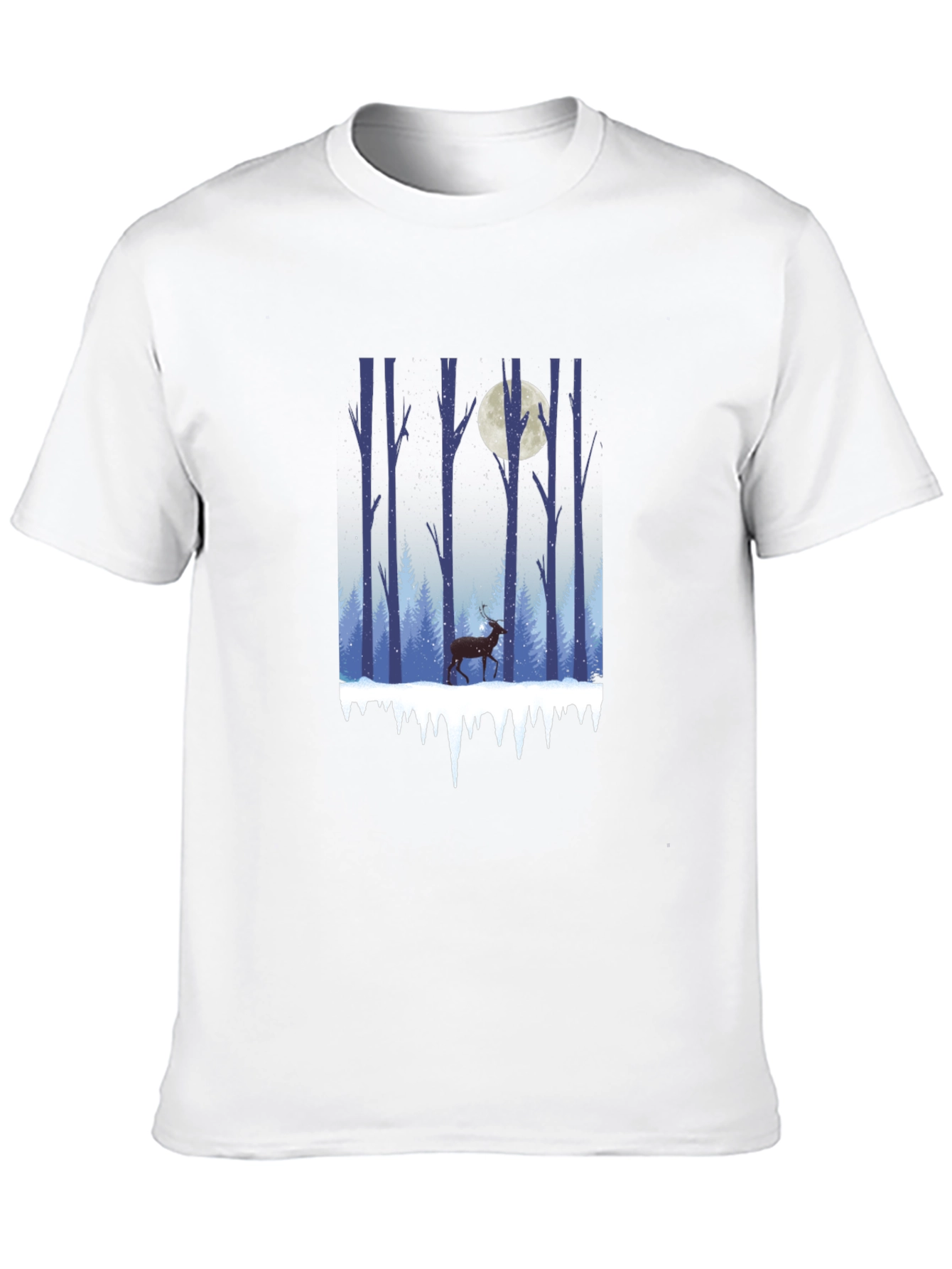 Winter Forest Deer Graphic Tee